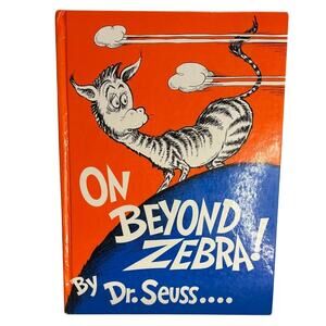 VTG 1983, Out of Print - On Beyond Zebra! by Dr. Seuss, Book, HC